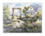 Maison à la campagne avec jardin Affiches par T. C. Chiu