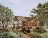 Vieille station essence Affiche par Kay Lamb Shannon
