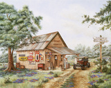 Le garage de Mike Affiches par Kay Lamb Shannon
