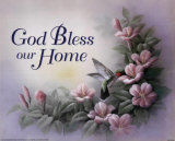 God Bless Our Home Poster von T. C. Chiu