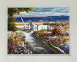 Chemin avec chaises de plage Posters par T. C. Chiu