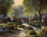 Chemin vers le parc aux saules Posters par T. C. Chiu