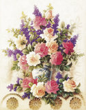 Roses de couleur rose sur un chemin Affiches par T. C. Chiu