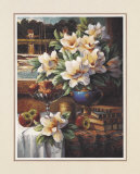 Elegant Table with Magnolias Posters by T. C. Chiu Elegant Table with Magnolias Posters by T. C. Chiu