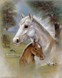 Dapple Mare and Fowl Kunstdrucke von Ruane Manning