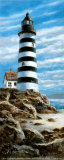 Lighthouse on Rocks Prints by T. C. Chiu