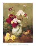 Heritage, Still Life with Carnations Prints by Gustav Bienvetu