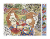 Bunnies Dining Láminas Bunnies Dining Láminas