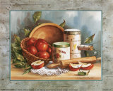 Apple Pie Recipe Poster by Peggy Thatch Sibley