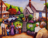 Country Church Service Prints by Mancusi 
