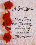 I Love You More Prints by Matthews 