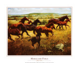Yeguas y potros Láminas por John Leone Yeguas y potros Láminas por John Leone