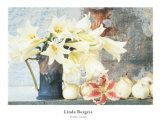 Longiflorum Lilies in a Jug Prints by Linda Burgess
