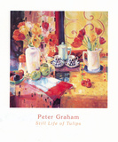 Still Life Of Tulips Prints by Peter Graham