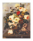 Roses, Carnations, Convolvuli Posters by Johann Dreschler