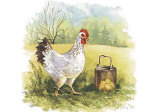 Hen with Chicks Prints by Peggy Thatch Sibley