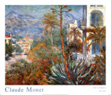 Villas à Bordighera, Italie Art par Claude Monet