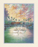 Twin Sails at Dusk Posters by Laforet 