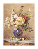The Blue Vase Print by Francois Rivoire