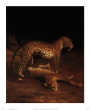 Two Leopards Playing in the Exeter Change Menagerie, c.1808 Posters par Jacques-Laurent Agasse