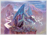Dragon vert Posters par Mastrangelo 