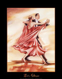 Bailarines II (rojo) Pósters por Zambon