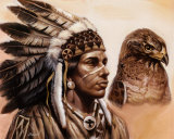 Young Hawk Art par Gary Ampel