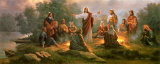 Jesús extendiendo la palabra (panel) Láminas por Myung Bo Jesús extendiendo la palabra (panel) Láminas por Myung Bo