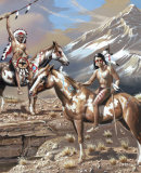 War Party I Poster by Gary Ampel
