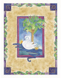 Cisne y árbol Láminas por Donna Mccormick