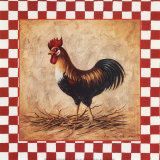 Country Rooster Prints by Peggy Thatch Sibley