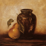 Crock with Pears Poster by Peggy Thatch Sibley