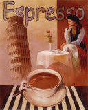 Espresso – Pisa Poster von T. C. Chiu