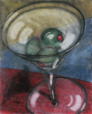 Martini Olive Art by Todd Walk Martini Olive Art by Todd Walk