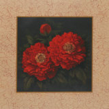 Red Carnation with Border II Prints by T. C. Chiu