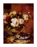 Blossoms and Berries I Art by Li Wang