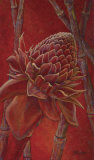 Heliconia in Bamboo Print by Patricia Laspino