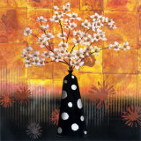 Black Vase on Yellow II Affiches par T. C. Chiu