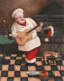 Christmas Chef I Art by T. C. Chiu