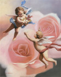 Cherubs' Rose Art par T. C. Chiu