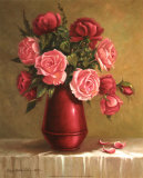 Red Vase I Prints by Peggy Thatch Sibley