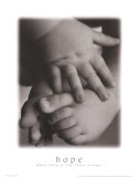 Hope: Baby Hands and Feet Posters af Laura Monahan