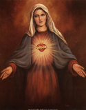 Mary's Immaculate Heart Poster par T. C. Chiu
