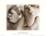 Valeurs - Mère et enfant Affiches par Laura Monahan