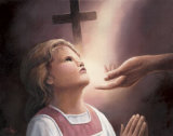 Girls Prayer Affiches par T. C. Chiu