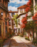 Mediterranean Villa II Kunstdrucke von T. C. Chiu
