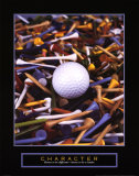 Caractère - Tés de golf Affiche par Bruce Curtis