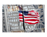 Stars and stripes USA flag abstract Photographic Print by Abby Rex