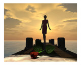 Silhouette of Love Photographic Print by Patrick H Porter Jr