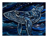 Baleine à bosse Reproduction procédé giclée par Leone Ardo